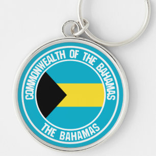Bahamas Round Emblem Keychain