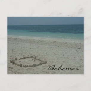 bahamas sand postcard