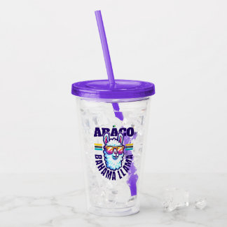 Bahamas Souvenir Gift : Abaco Bahamas Bahama Llama Acrylic Tumbler