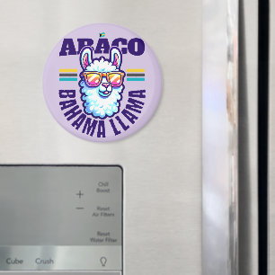 Bahamas Souvenir Gift : Abaco Bahamas Bahama Llama Magnet