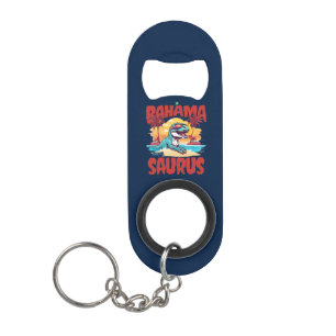 Bahamas Souvenir Gift: Abaco Bahamas Bahama Saurus Keychain Bottle Opener