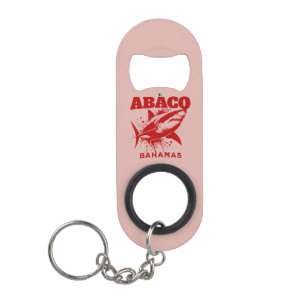 Bahamas Souvenir Gift : Abaco Bahamas Shark Fish Keychain Bottle Opener