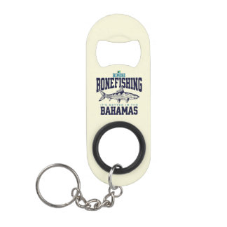 Bahamas Souvenir Gift : Bimini Bahamas Bonefishing Keychain Bottle Opener