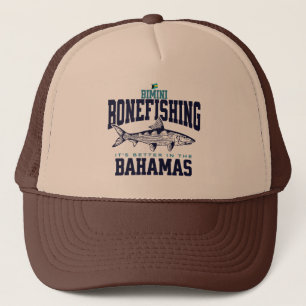 Bahamas Souvenir Gift : Bimini Bahamas Bonefishing Trucker Hat