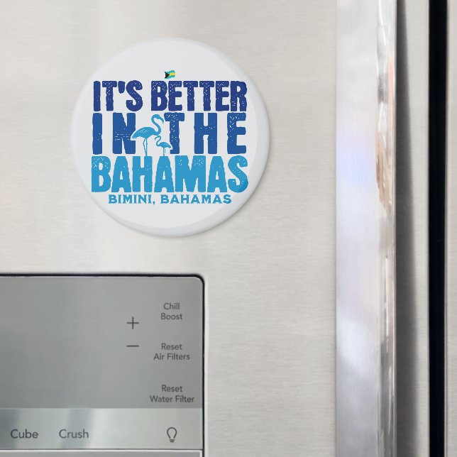 Bahamas Souvenir Gift : Bimini Bahamas Cruise Magnet (In Situ (Fridge))