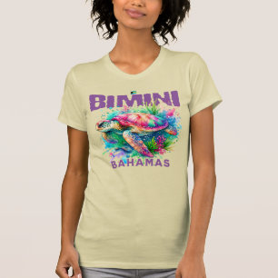 Bahamas Souvenir Gift : Bimini Bahamas Sea Turtle T-Shirt