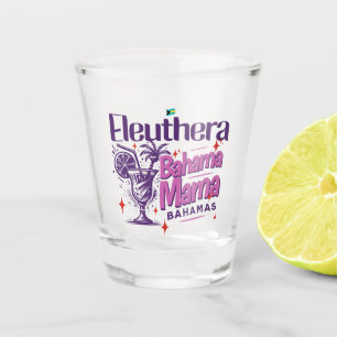 Bahamas Souvenir Gift : Eleuthera Bahama Mama Shot Glass