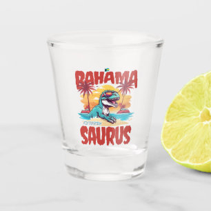 Bahamas Souvenir Gift : Eleuthera Bahama Saurus Shot Glass