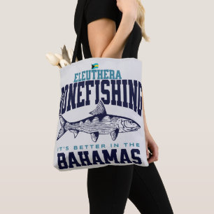 Bahamas Souvenir Gift : Eleuthera Bahamas Bonefish Tote Bag