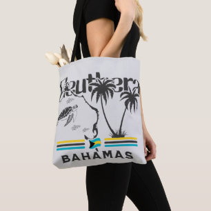 Bahamas Souvenir Gift : Eleuthera Bahamas Flag Tote Bag
