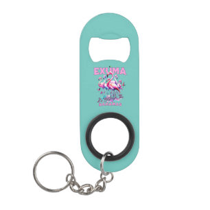 Bahamas Souvenir Gift : Exuma Bahamas Flamingo Keychain Bottle Opener