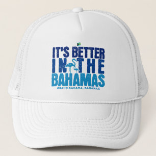 Bahamas Souvenir Gift: Grand Bahama Bahamas Cruise Trucker Hat