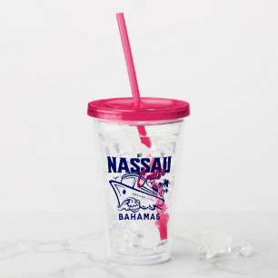 Bahamas Souvenir Gift : Nassau Bahamas Cruise Acrylic Tumbler
