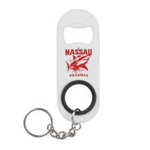 Bahamas Souvenir Gift : Nassau Bahamas Shark Fish Keychain Bottle Opener