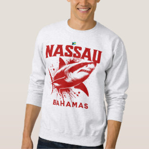 Bahamas Souvenir Gift : Nassau Bahamas Shark Fish Sweatshirt