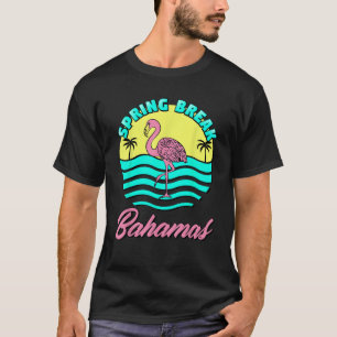 Bahamas Spring Break Sunset Graphic Logo Family Ma T-Shirt