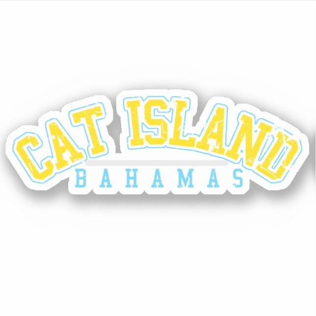 Bahamas Sticker Cat Island Vacation Cruise (Front)