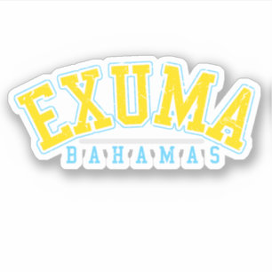 Bahamas Sticker Exuma Vacation Beach Cruise