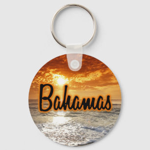 Bahamas sunset keychain