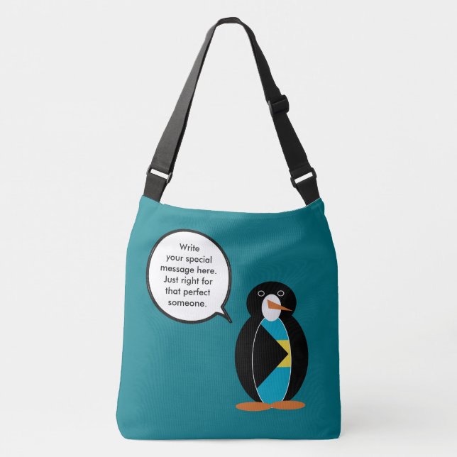Bahamas Talking Ms Penguin  Crossbody Bag (Front)