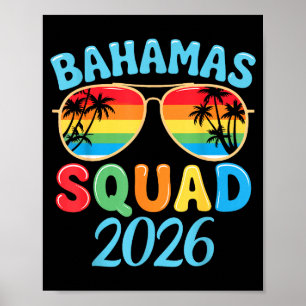 Bahamas Vacation 2026 Squad Family Friends Matchin Poster