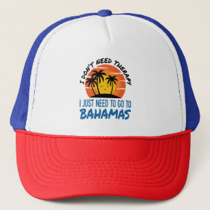 Bahamas Vacation Tropical Beach Trip Therapy Trucker Hat