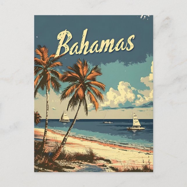 Bahamas Vintage Postcard (Front)