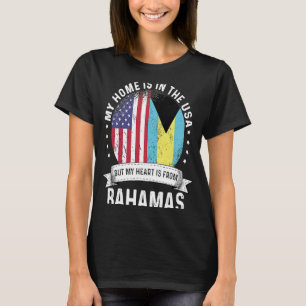 Bahamian American Patriot Grown Proud Home USA Fla T-Shirt