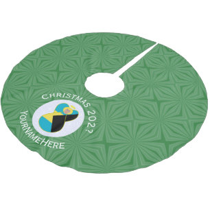 Bahamian Blonde Angel Christmas Flag Personalized  Brushed Polyester Tree Skirt