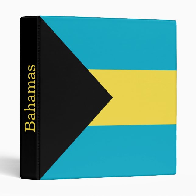Bahamian Flag Binder (Front/Spine)