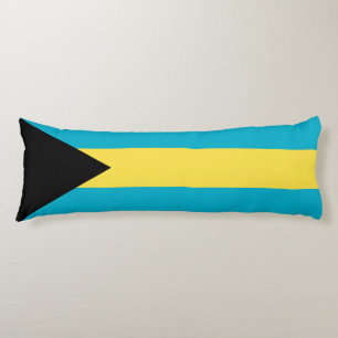 Bahamian Flag Body Pillow