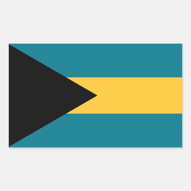 Bahamian Flag, Flag of The Bahamas Sticker (Front)
