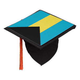 Bahamian Flag Graduation Cap Topper