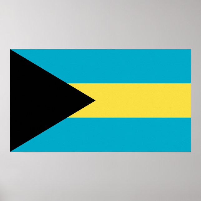 Bahamian Flag Poster (Front)