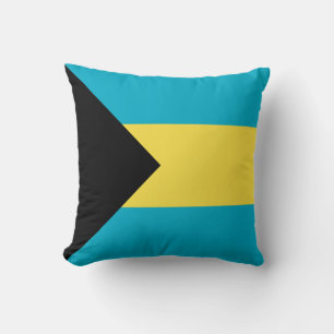 Bahamian Flag Throw Pillow