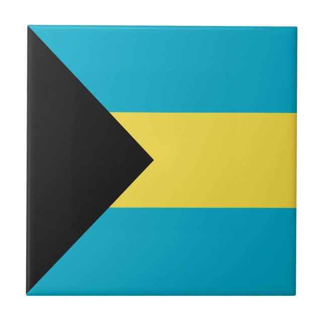 Bahamian Flag Tile (Front)