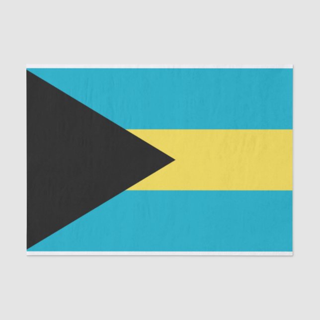 Bahamian Flag Tissue Paper (Front)