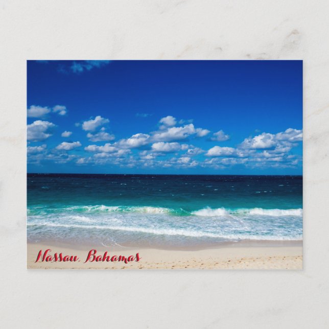 Bahamian Ocean View Postcard (Front)