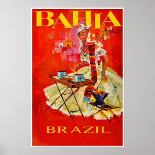 Bahia, Brazil travel poster