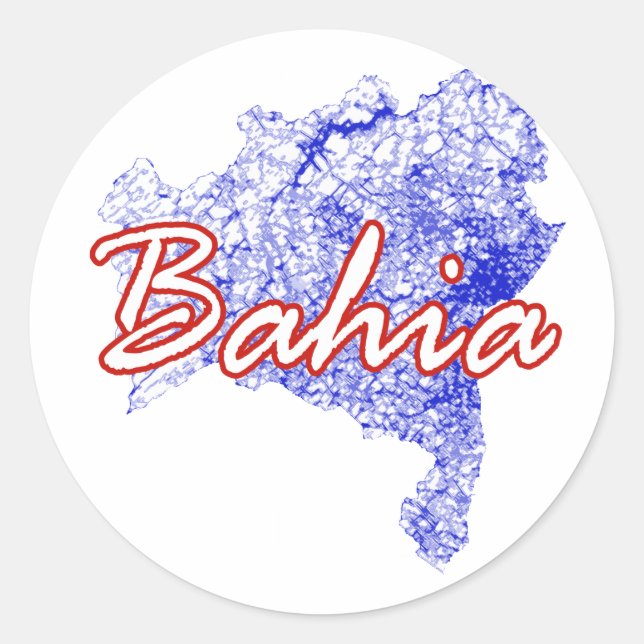 Bahia Classic Round Sticker (Front)