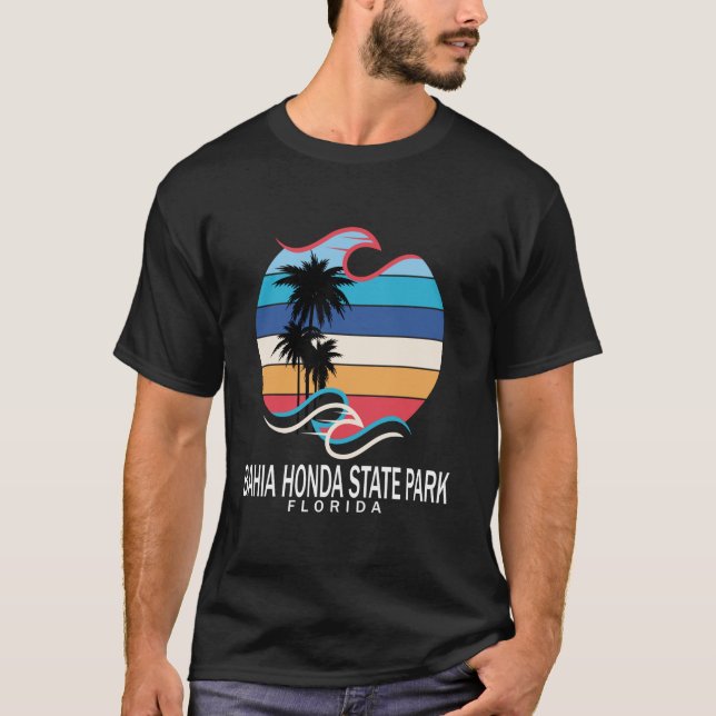 Bahia Honda State Park Florida Beach Surfing Men W T-Shirt (Front)