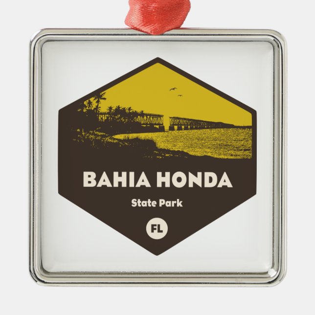 Bahia Honda State Park Florida Metal Ornament (Front)