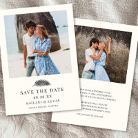 Bahia Minimal Palm Leaf Wedding Photo