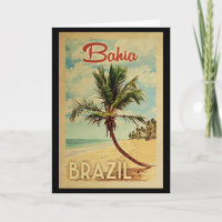 Bahia Palm Tree Vintage Travel