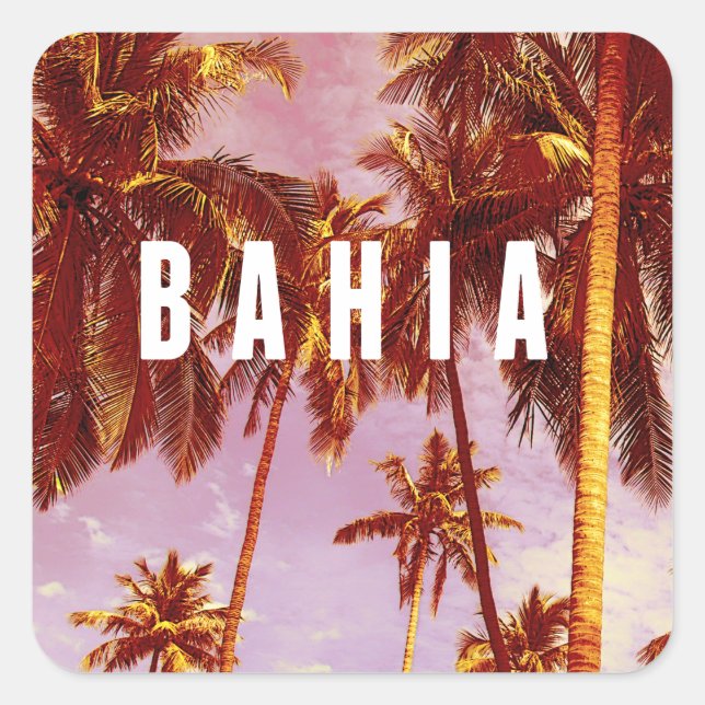 Bahia Square Sticker (Front)
