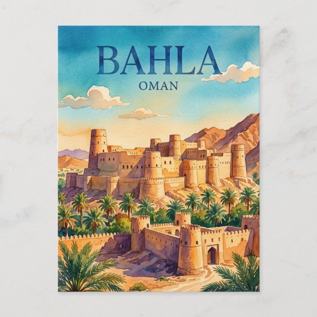 Bahla Fort Oman Postcard (Front)