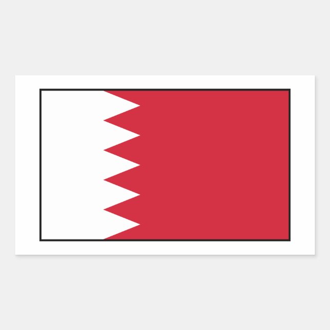 Bahrain - Bahraini Flag Sticker (Front)
