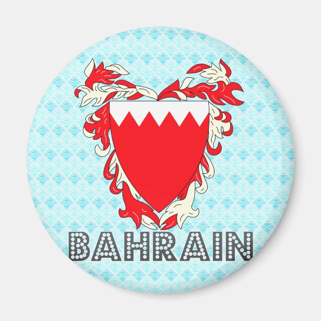 Bahrain Coat of Arms Magnet (Front)