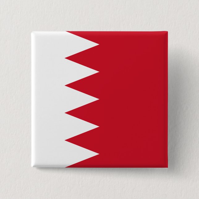 Bahrain Flag 2 Inch Square Button (Front)
