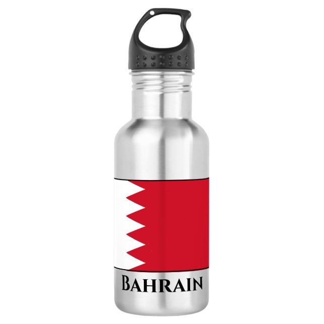 Bahrain Flag 532 Ml Water Bottle (Front)